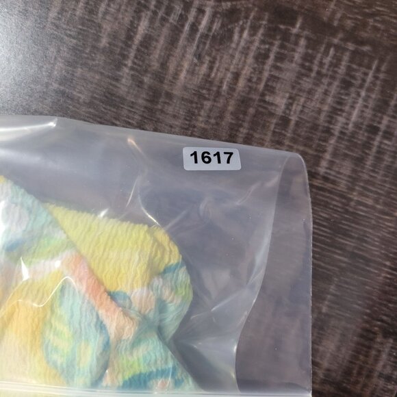 Casio Womens XL Lemon Print Off Shoulder Ruffle Blouse Summer Resort‎ Vacation - Picture 10 of 10